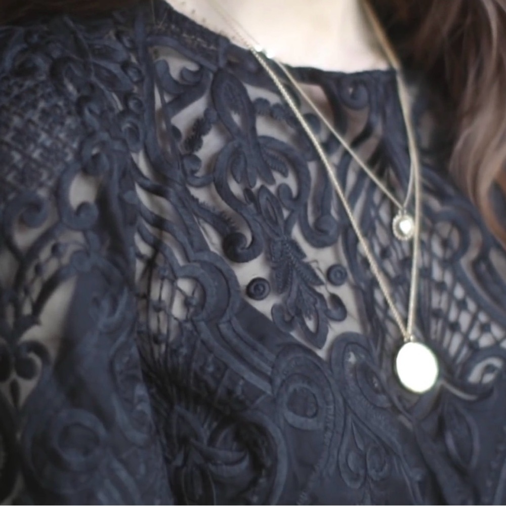 Sezane Gabrielle blouse black FR 34, US 2. NWOT beautiful details!! - Picture 8 of 10